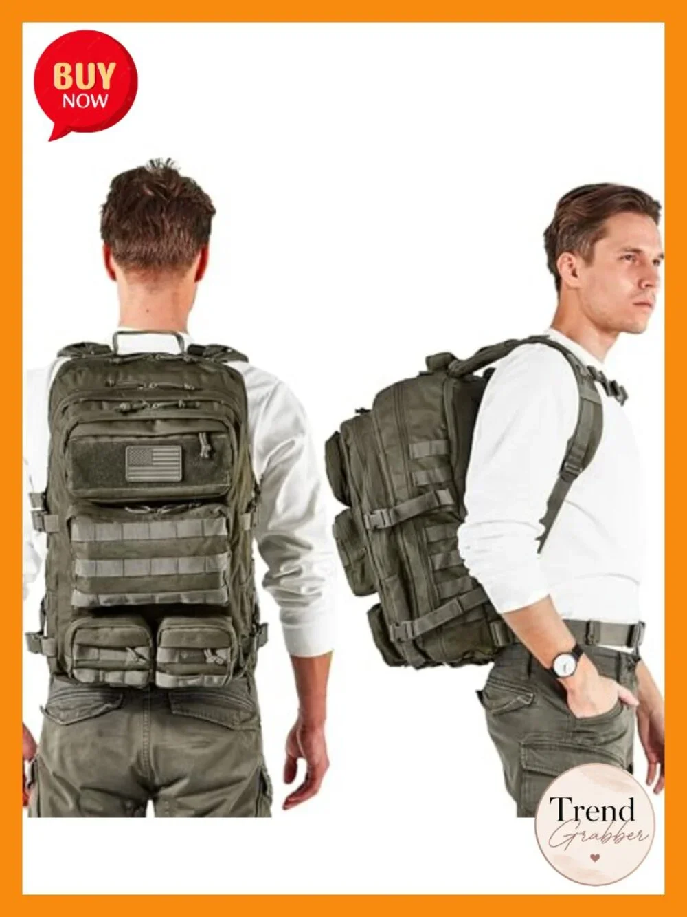 50L Military Tactical Backpack Water Resistant Molle Rucksack Travel Hiking